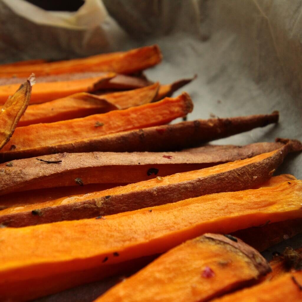 frites de patate douce et souk